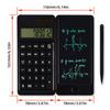 Scientific Calculator with 6 Inch Writing Board and Pen Dual Power Solar and Battery Operated Foldable Functions