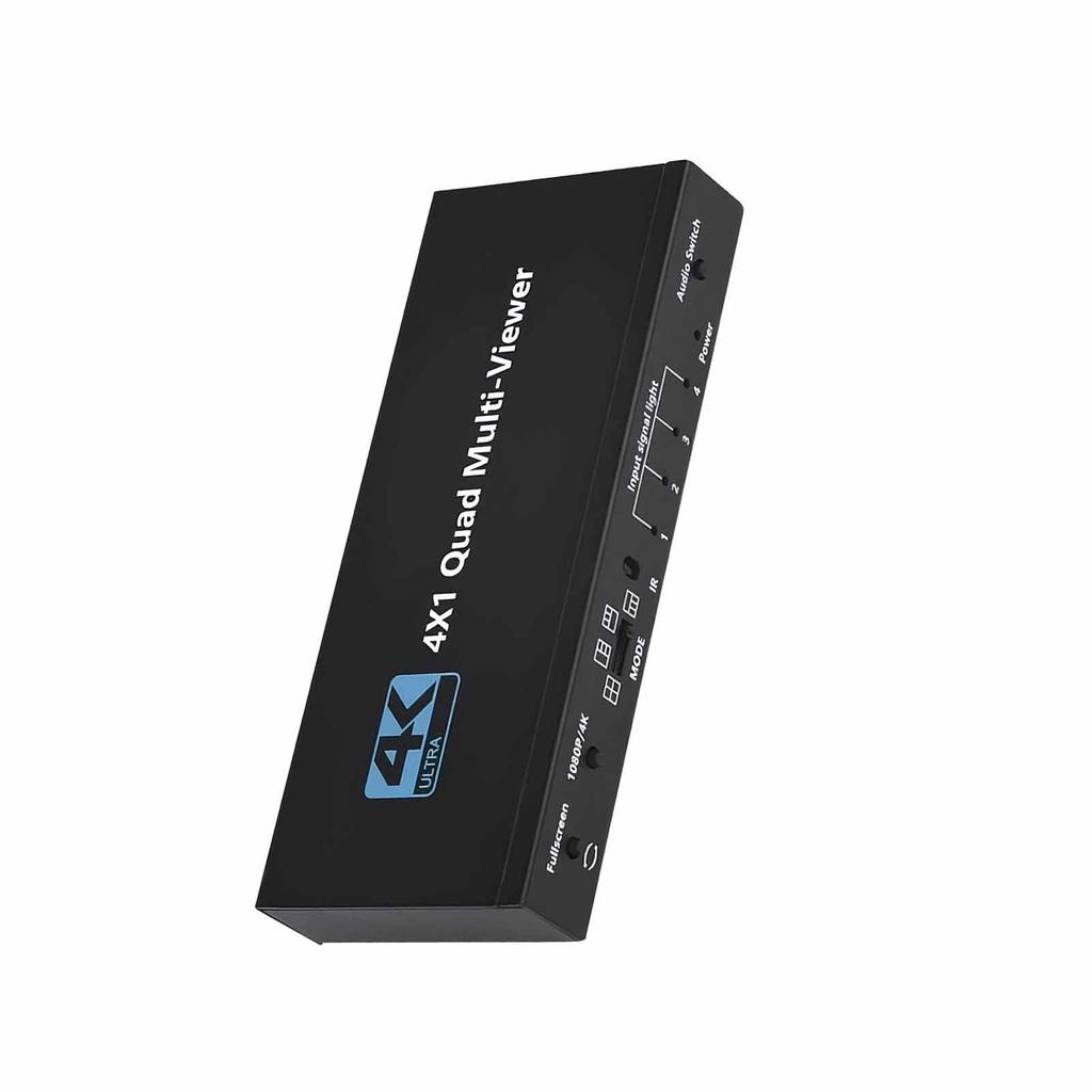 4K High Definition Multimedia Interface Splitter 4 In 1 Out Signal Screen Switcher with Remote Control