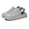 Couple Hollow Out Sandals Man Thick Sole Hollow Design Beach Head Casual Shoes Plus Size Water Shoes For Women Sandals Slippers