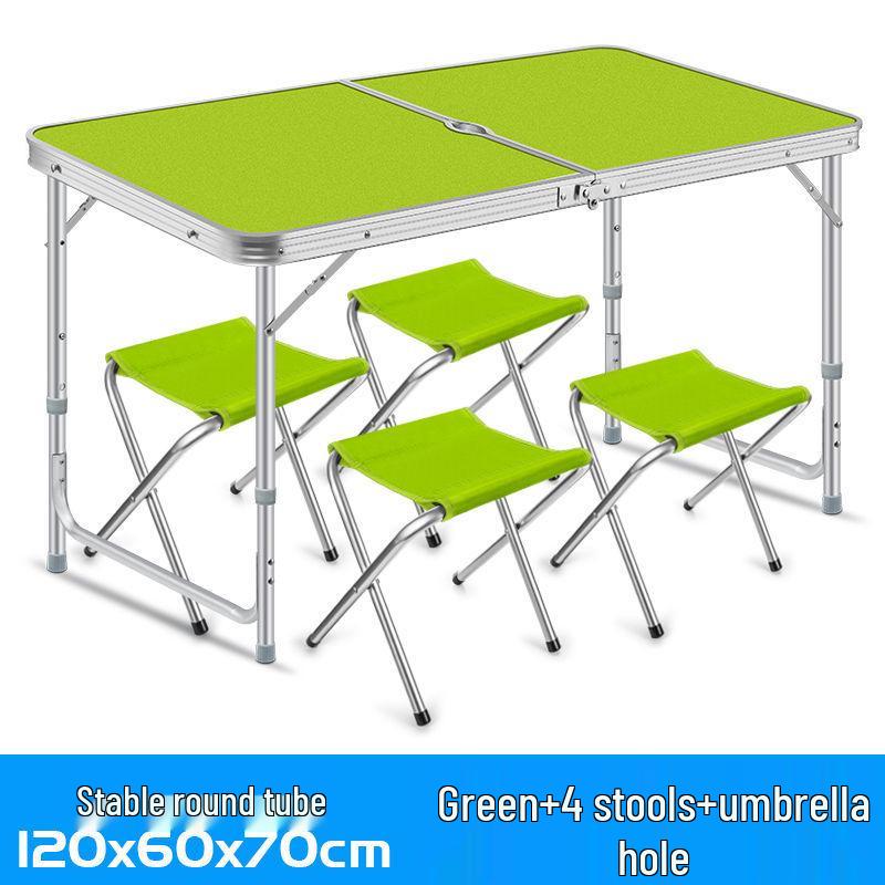 Portable Outdoor Folding Table & Chairs for Street Vendors and Camping