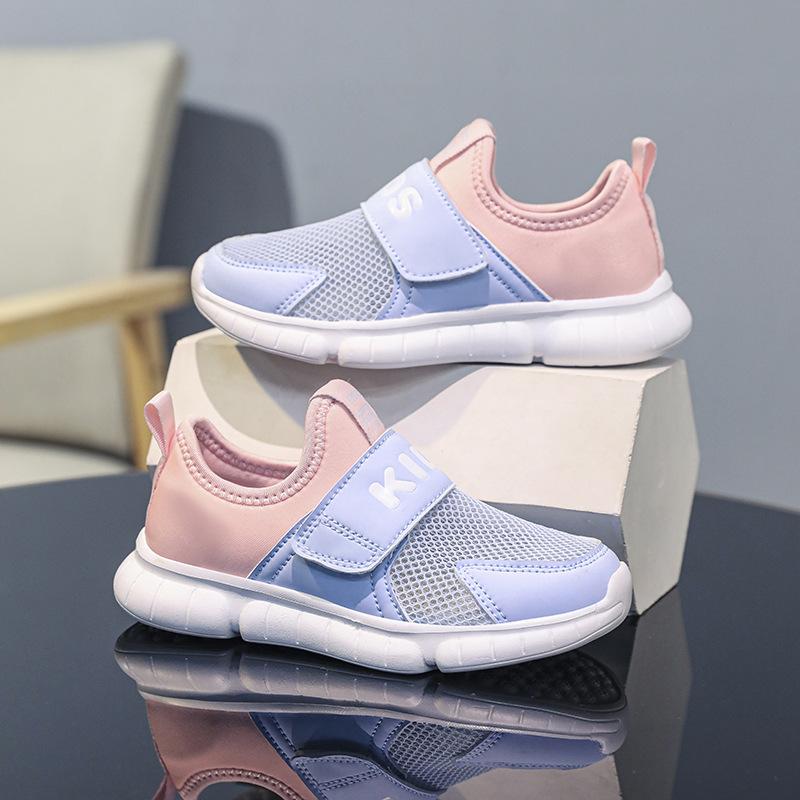 

Обувь для мальчиков, Детская обувь слипоны, Летняя сетчатая дышащая спортивная обувь, Сетчатая обувь для девочек, Детская обувь слипоны среднего и большого размера 39 розовый