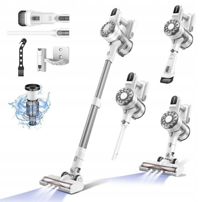 Cordless Vacuum Cleaner - TEENDOW - V08 PRO - Suction 25 kPa - Battery 2200 mAh - Lightweight 1.37 Kg
