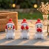 Decorative Winter Desk Accessory 3D Printed Snowman Figurine See No Evil Speak Hear Cute Home Decor Christmas Ornament for Holiday And Office