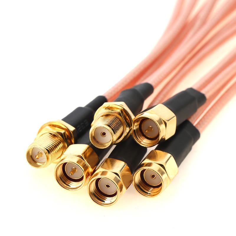 Sma To 2X Sma Male Female Y Type Splitter Combiner Jumper Cable Pigtail