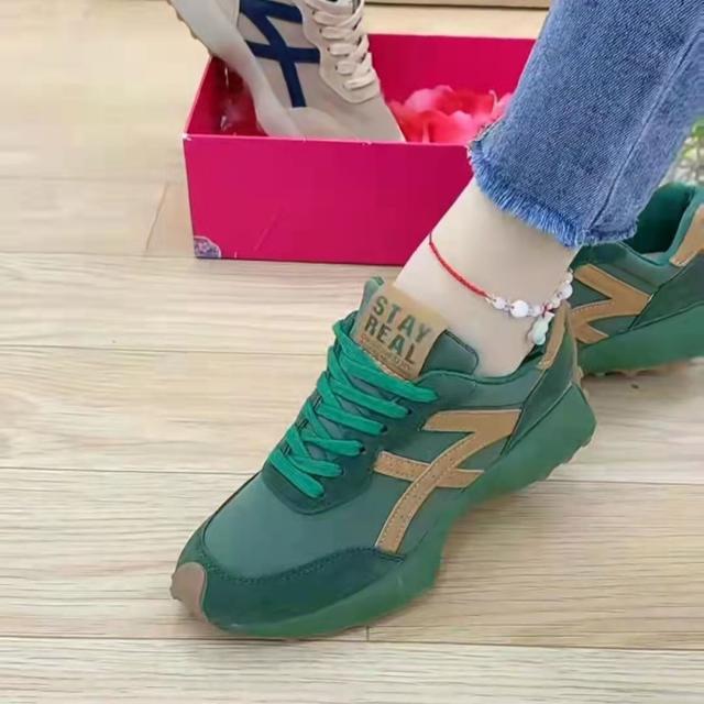 

Попкорн Плюс Размер Летняя сетчатая спортивная обувь Мужская обувь Тренд Повседневная обувь для бега 39 зелёный