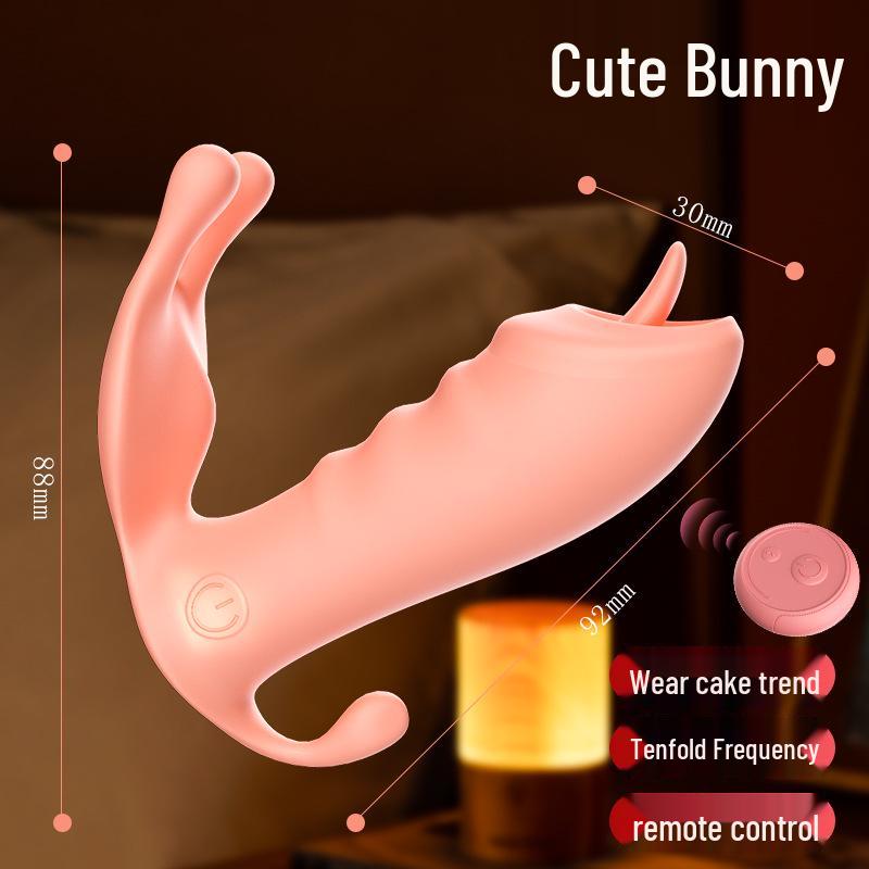 Long Love Wearable Vibrating Dildo Massager for Women - Erotic Self-Pleasure Panty Bullet Toy