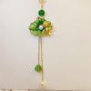 Prachtig Lotusblad Parel Prachtige Goudvis Kwast Fris Groen Lange Hanger Natuurlijk Hotan Jade Broches Vrouwen Hanfu Sieraden