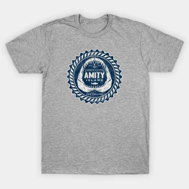 film movie birthday halloween horror 90s tv show t shirt for jaws amity island M