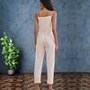 2022 Cotton & Linen Women's Suspender Jumpsuit - Casual European & American Style