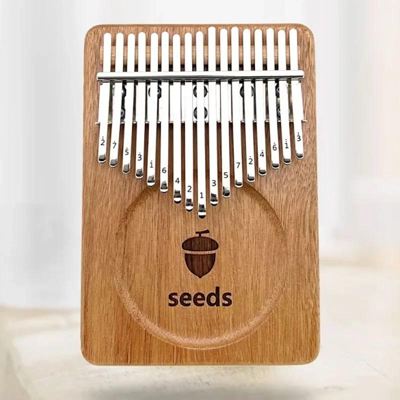 24 Keys Walnut Wood Kalimba Musical Keyboard Accessories Music Finger Piano Cute Gift
