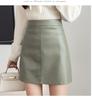 Women's High-Waist PU Leather A-Line Skirt: Autumn & Winter Slim Sexy Style