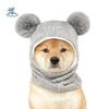 Cute Pet Knitted Warm Hat Solid Color Noise Reduction Dog Calming Earmuff Handmade Comfortable Soothing Head Covers Photography