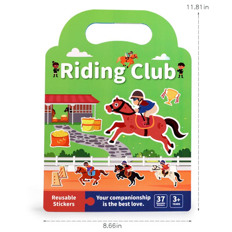 Superior-Grade Reusable First-Class Cartoon Superior-Grade Animal Scene High-Standard Stickers First-Class For Youngsters Self-Assembly