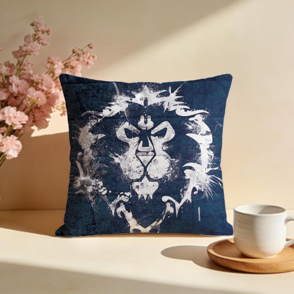 Stylish WWorld of Warcraft WOWable Cushion Cover Stylish Washable Pillow Cover Ideal for Couch Bedroom Car Decoration