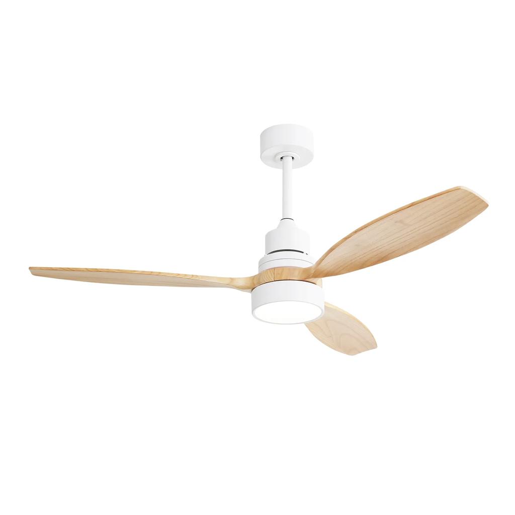 USA auf Lager Europäischer Deckenventilator 52 Zoll 3 Flügel Moderner Smarter Deckenventilator Mit LED-Licht und Fernbedienung