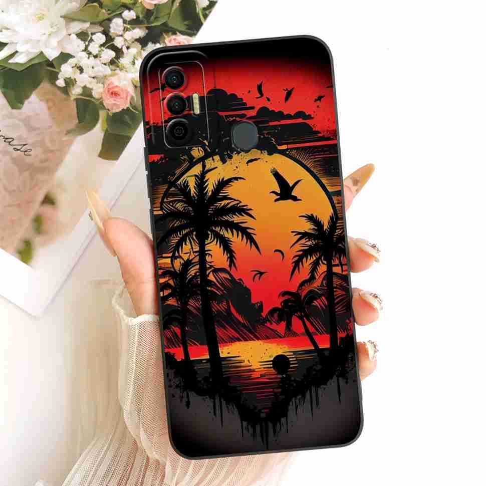 Cover For Tecno Spark 7 2021 Cute Rabbit Casing KF6 KF6j Soft Silicone Casing For Tecno Spark 7 Spark7 Back Cover Coque