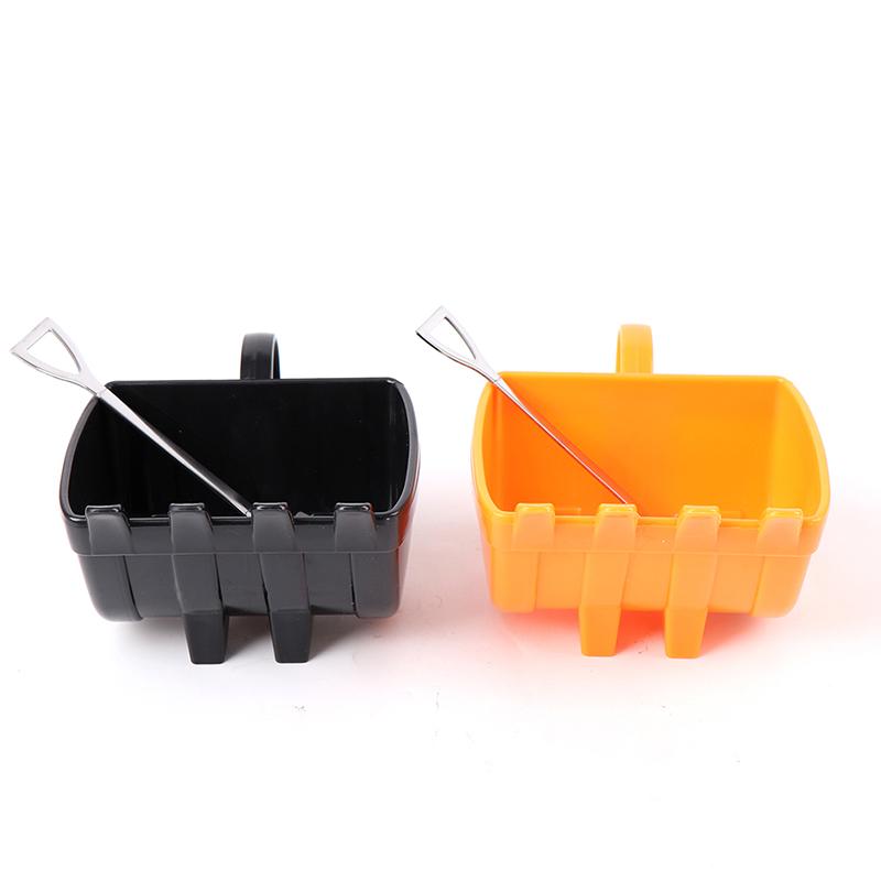 Single Excavator Bucket Cup Hand Tea Coffee Funny Mug Shovel With Spoon