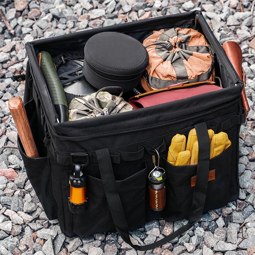 Picnic Storage Carryall Multifunctional Barbecue Cookware Organizer Stove Gas Canister Pot Storage Case for Outdoor Activity Camping Travels
