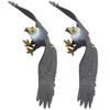 2Pcs Hanging Bird Deterrent Plastic Eagle Ornament Outdoor Eagle Decor Hanging Bird Deterrents