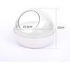 Hamster Sand Bath Toilet Bathtub Pet Bathroom Cute Shape Clear Bath House Hamster Sand Bath Container for Chinchilla Hedgehog, Transparent