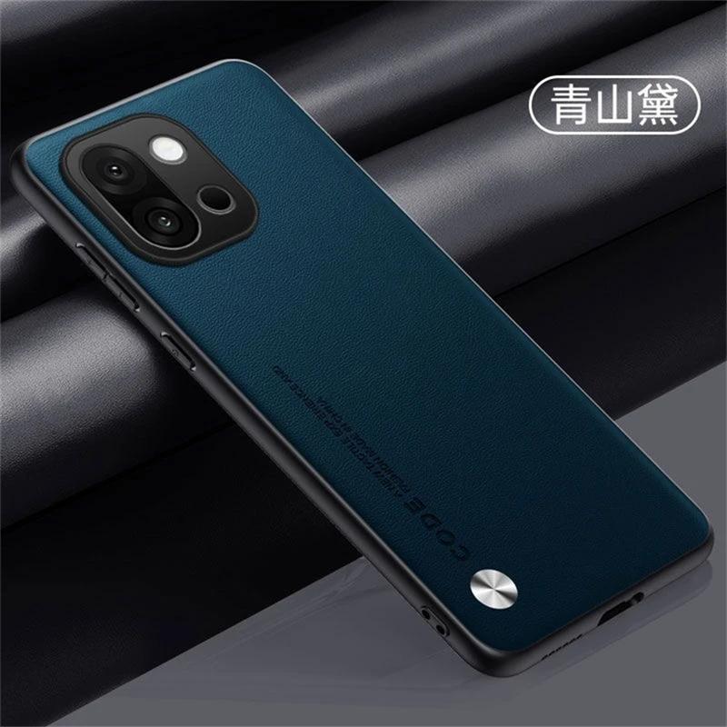 For Oneplus 15 Plain PU Leather Matte Phone Case For One Plus 15 1+15 Silicone Ultra Thin Soft Frame Shookproof Bumper Cover