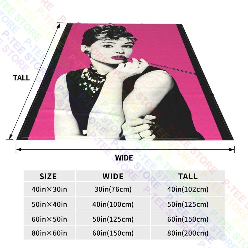 Audrey Hepburn Breakfast At Tiffanys Blanket High Flannel Anti-Pilling Skin Friendly Camping Blanket
