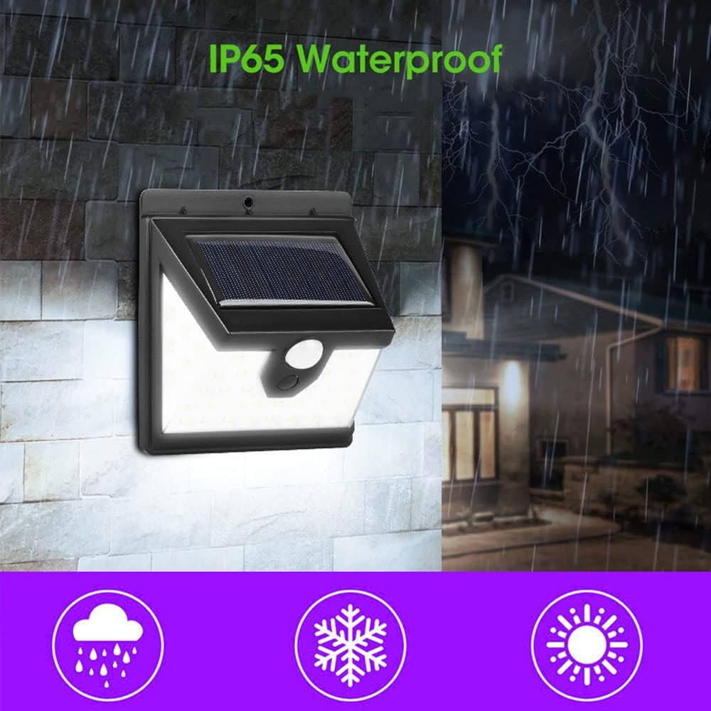 

Three-sided 40-LED Solar Lamps Solar Wall Light Outdoor Motion Sensor Waterproof Solar Porch Light A