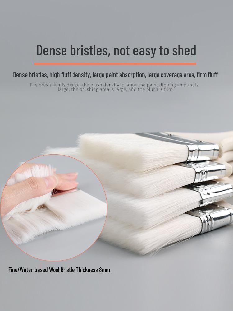 Soft Bristle Brush: Wooden Handle for BBQ, Baking, and Painting