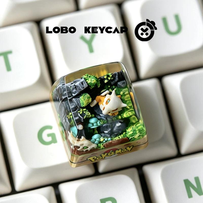 Anime PokéMon Dreamy Eevee Cubone Shaymin Series Fun Character Keyboard Resin Casting Workmanship Keycap Esc Custom Edition Gift