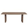 Extendable Dining Table 140/200 * 90 cm, Suitable for 6–8 People, Rectangular Table Top, Thickened Table Top, Simple Style, Walnut