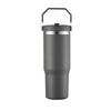 Leakproof Insulated Cup 30oz Large Capacity Water Bottle with Handle/Straw Colorful Tumbler Gift for Travel Car Office Workout