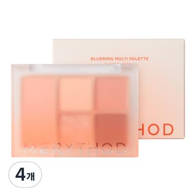 Merry Sword Blurring Multi Palette, 01 Coral Spring, 4 Pieces