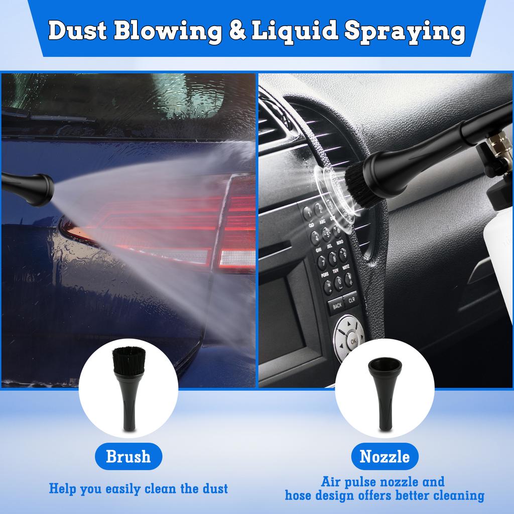 Sino Star Portable Air Blowing Gun Plastic Car Interior Cleaning Washer Dust Removal Tool