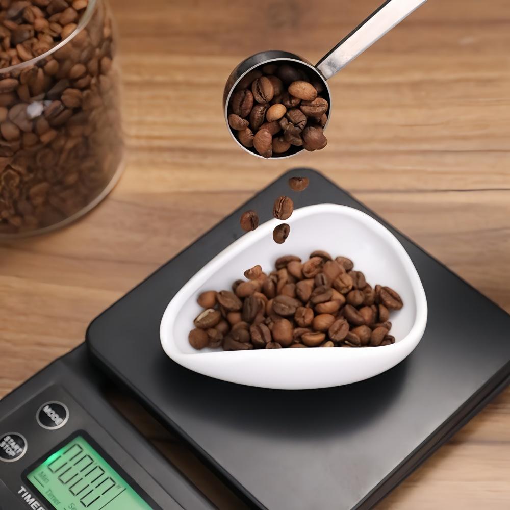Coffee Bean Metering Plate Ceramic Bean Dish Coffee Powder Tea Dose Trays Exquisite Home Kitchen Cafe Sample Display Accessories