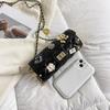 Bag summer new 2025 Korean version fashion shoulder bag women's small fragrant wind rhombus texture crossbody small square bag pu