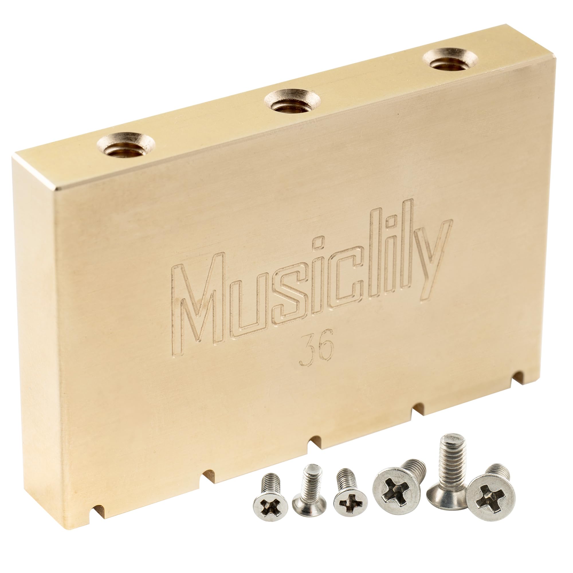Musiclily Ultra 36mm Brass Tremolo Block for Gotoh GE1996T Electric Guitar Floyd Rose Type Tremolo Unit