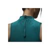 Nike Solid Color Sleeveless Turtleneck Top Women tops Navy-Blue DZ3235-318