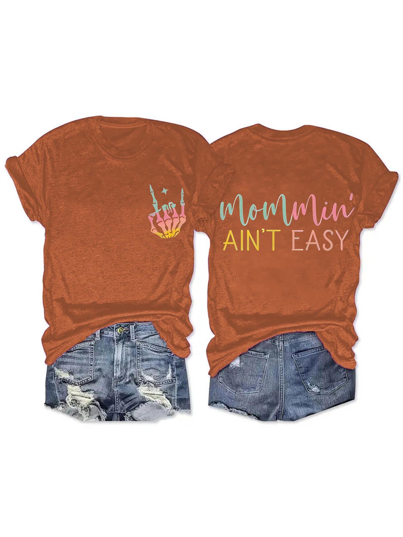 

Женская летняя футболка на Хэллоуин с изображением руки скелета — круглый вырез и короткий рукав Small кирпич красный