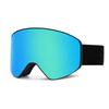 Magnetic Ski Goggles Women Men Anti-Fog Double Layer Cylindrical Lens Snowboard Glasses With Prescription Insert