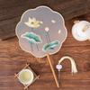 Antique Sle Round Fan Handicrt Dance Costume Qipao Special Ape Suzhou Embroidery F Transparent Double Sided Fan
