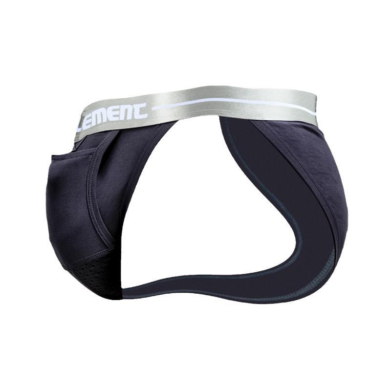 Bullet-Type Men's Ice Silk Briefs with Breathable U-Convex Design for Varicose Relief