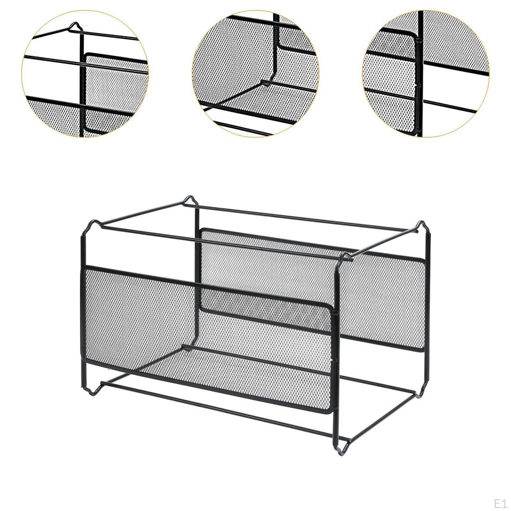 Desktop Organizer for Hanging File Folders, Letter Size Storage Home Magazines