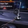 Skladací magnetický držiak mobilného telefónu do auta, Mechanická vákuová prísavka 360° otočný silný magnetický adsorpčný držiak Navigačný univerzálny držiak