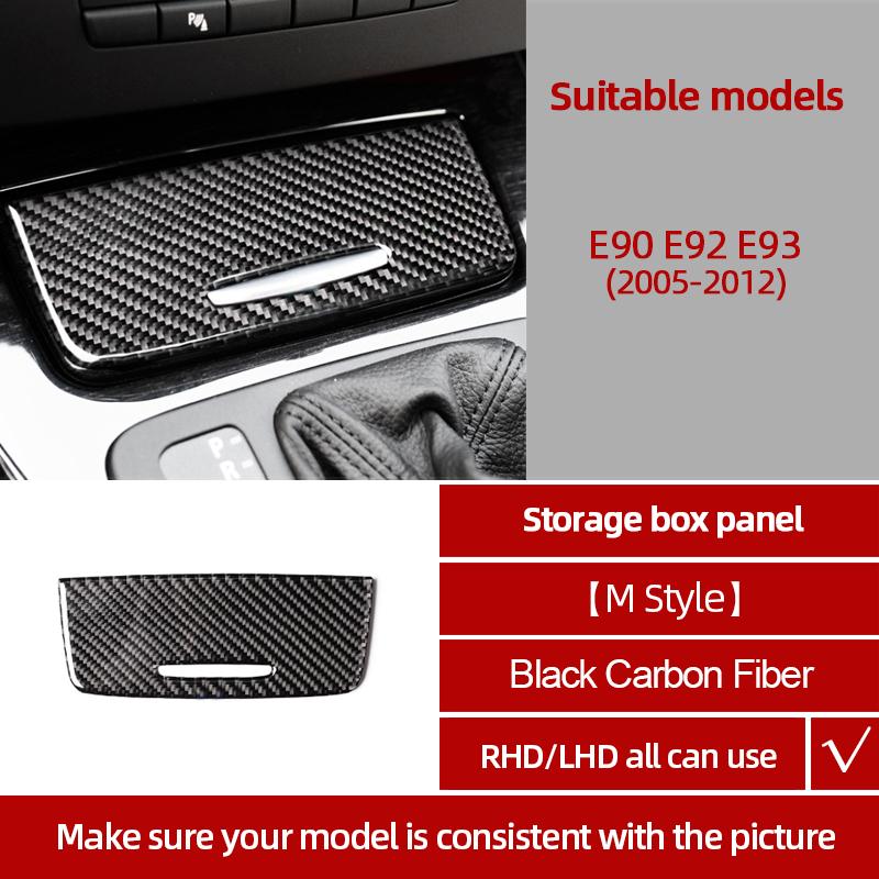Kohlefaser Für BMW E90 E92 E93 2005-2012 Auto Mittelkonsole CD-Panel Verkleidung Aufkleber Tuning Abdeckung Dekor Auto Innenzubehör