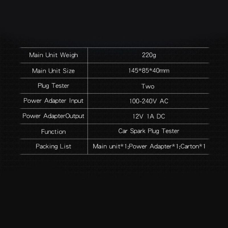 Accurate Tester with European Adapter Easy To Use Misfire Testing Kits Car Spark Plug Test for Detecting Engine Misfires