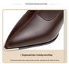 2025 Trendy Pointed Toe Chunky Heel Ankle Boots for Women - High-End Petite French Style