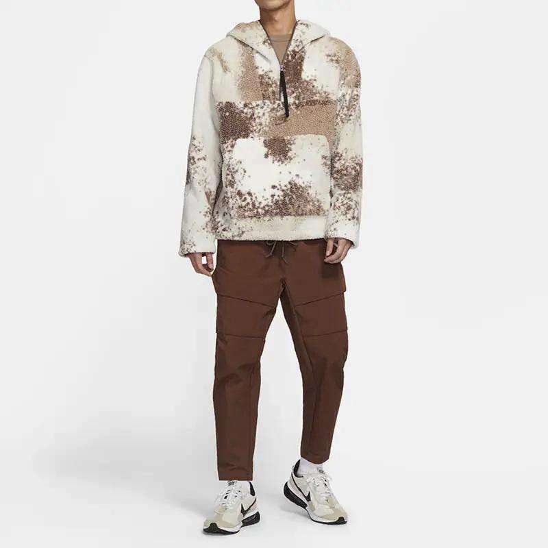 Nike Sportswear Oversized Sherpa Pullover Hoodie Brown DD5010-072