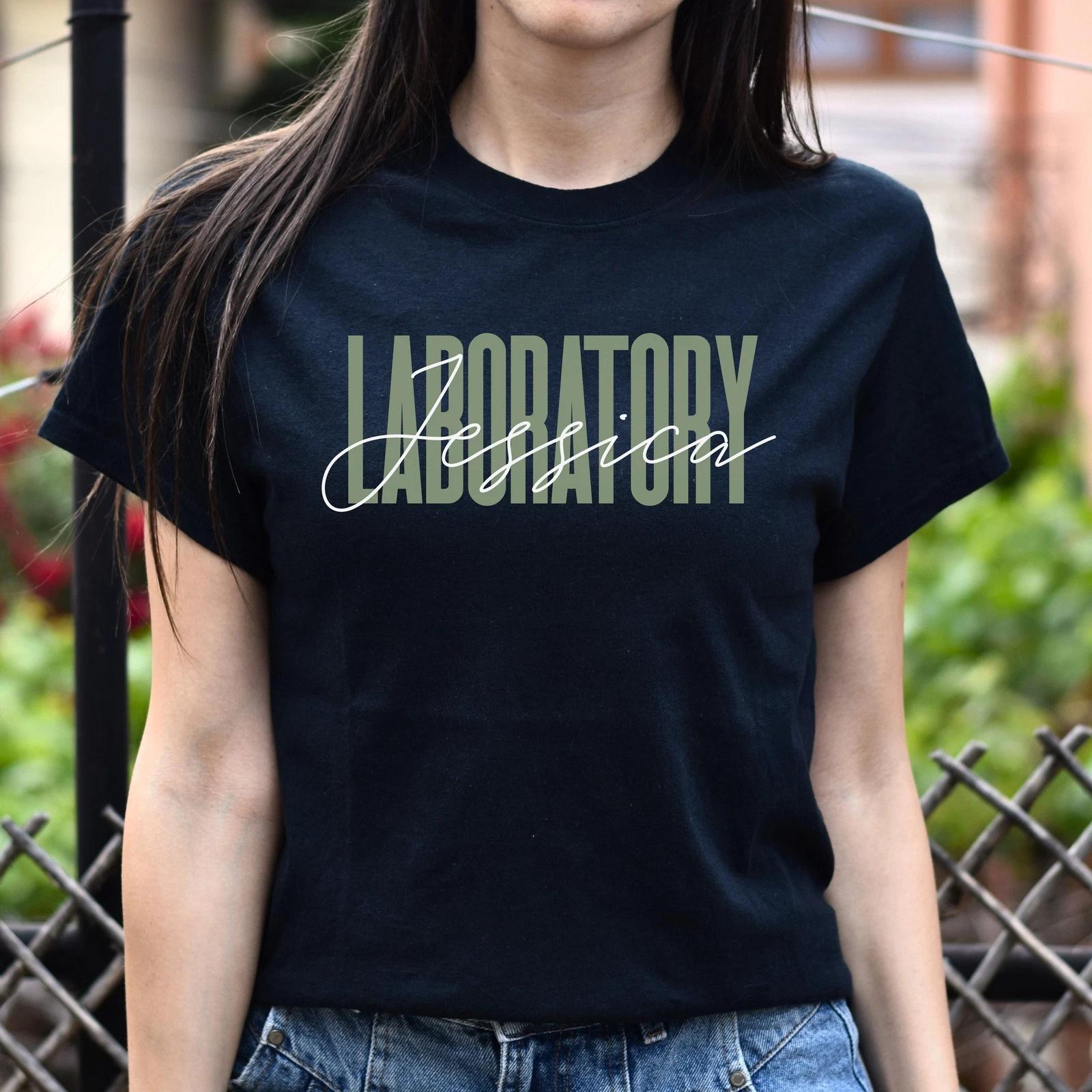 Laboratory T-Shirt gift Medical Lab research Customized Unisex tee Black Navy Da XL