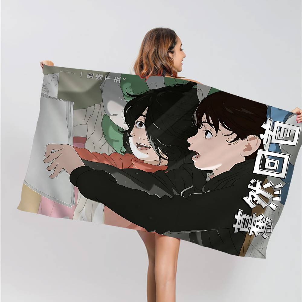 Anime Look Back Microfiber Printed Beach Towel Mountain Climbing Yoga Beach Swimming Running Absorbent Soft Towel