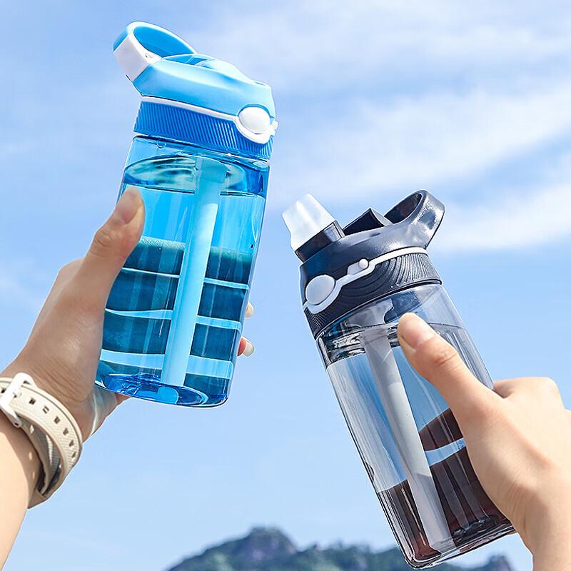 Tri-polar Portable Sport Straw Water Bottle